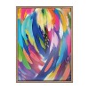 Kate and Laurel Blake Bright Brush Strokes Framed Printed Art by Jessi Raulet of Ettavee, 24x32, Gold - 2 of 4