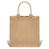 Sparkle and Bash 12 Pack Large Burlap Reusable Tote Bag with Handles for Grocery, Shopping, 12 x 12 in - image 4 of 4