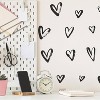 Sketchy Hearts Wall Decal Black - RoomMates: Vinyl Self-Adhesive Modern Decor, 76pc - image 4 of 4