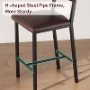 Nasitip 4PACK Bar Stools Set, Counter Height Bar Stools with Backrest and Footrest,for Dining Room - 2 of 4