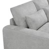GlasFlength L-Shaped Sectional Sofas, Stylish and Comfortable Seating for Every Home, Contemporary, Classic Modern Designs, Gray,129.9”*72”*31.5" - 2 of 4