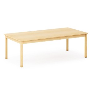 Guidecraft EdQ Toddler Table - Natural: Rectangle Wooden Activity Table for Kids, 30"x60" | Toddler Desk for Daycare, Preschool & Playroom - 1 of 4