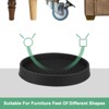 Unique Bargains Round Rubber Anti Slide Furniture Coasters Cups Floor Protector 4 Pcs - 4 of 4