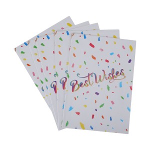 Unique Bargains Gift Wrap Paper Glossy Coated Paper 27.56inch x 19.69inch 5 Pcs - 1 of 4