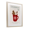 Stupell Industries Gingerbread Latte Seasonal Drink Framed Print Under Glass Art - 2 of 4