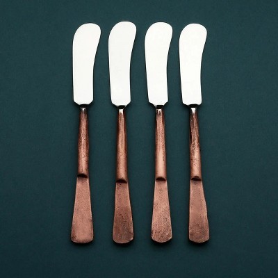 Inox Artisans Celia Butter Knife/Cheese Spreader 4 Pc. Set