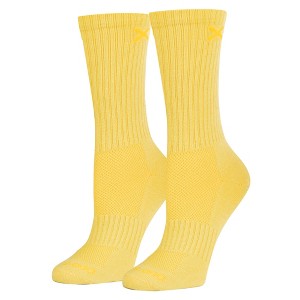 Basix Solid Heather Color Crew Socks for Men & Women, Assorted - 1 of 4