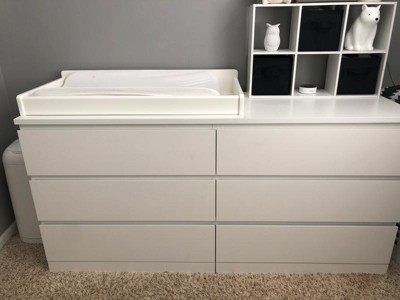 Malm changing table clearance top