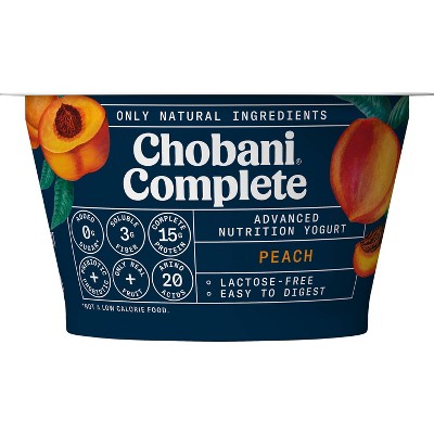 Chobani Complete Peach Greek Yogurt - 5.3oz