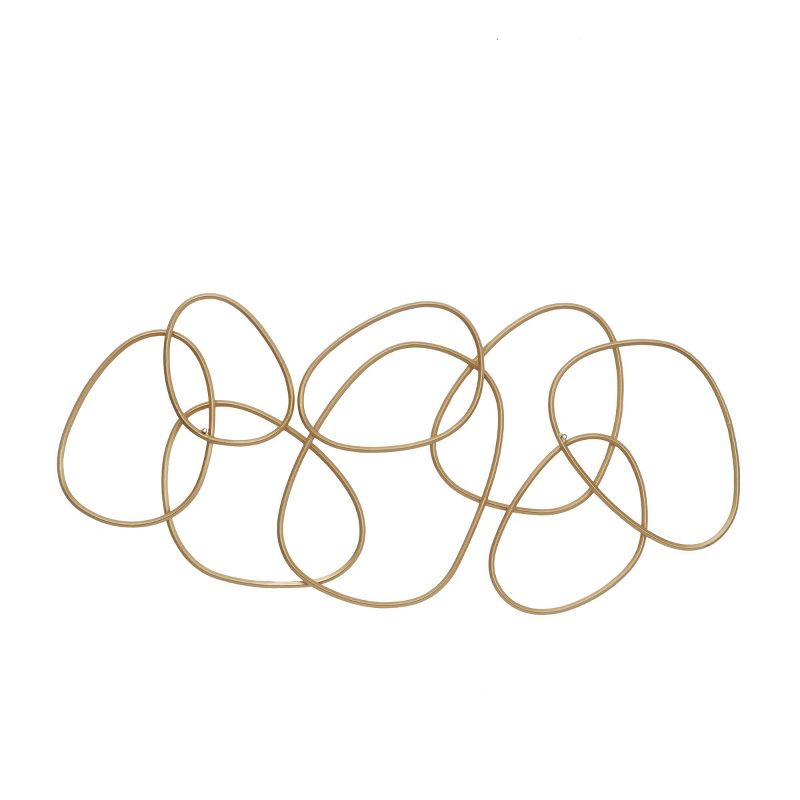 Metal Abstract Wall Decor Gold - CosmoLiving by Cosmopolitan, 5 of 8