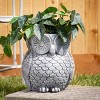 Sullivans Gray Outdoor Owl Planter 11.75"Tall, Magnesia - 3 of 3