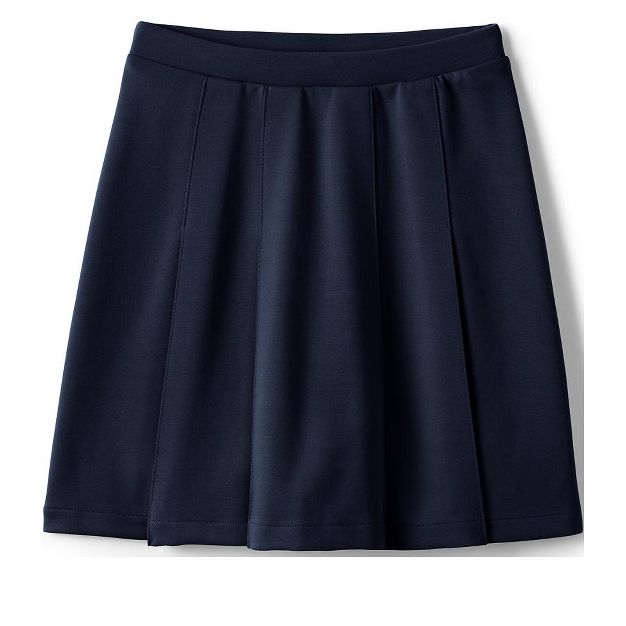 Lands End School Uniform Girls Ponte Pleat Skirt 