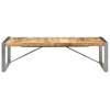 vidaXL Coffee Table 55.1"x27.6"x15.7" Rough Mango Wood - 2 of 4