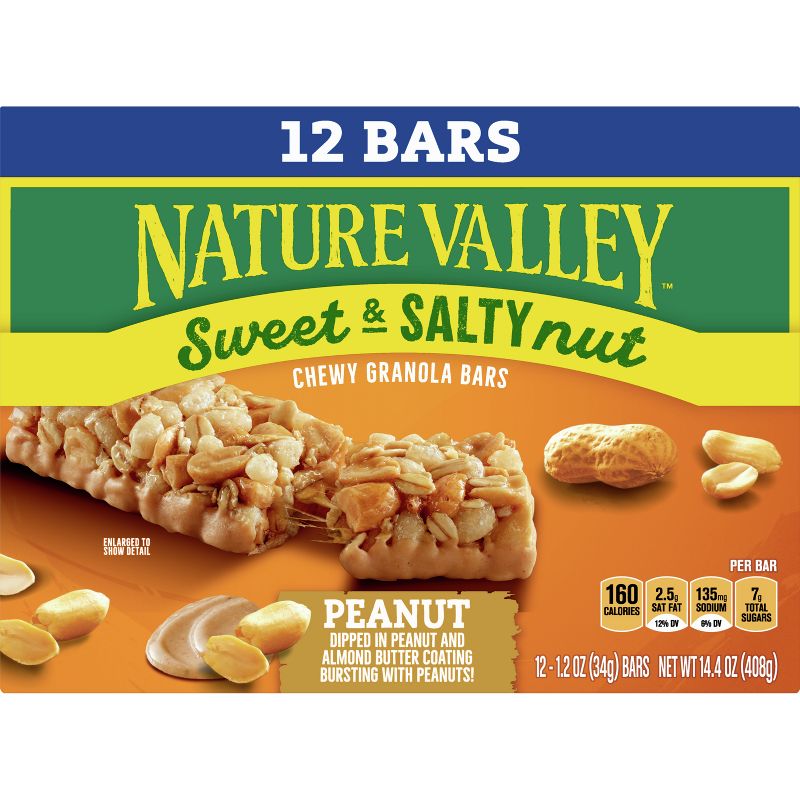 Nature Valley Sweet & Salty Nut Peanut Granola Bars - 1.2oz 12ct, 3 of 16