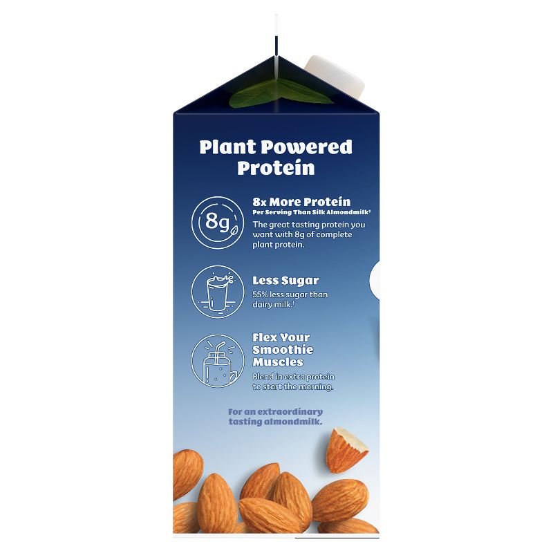 Silk Almond Milk Protein Original - 59 fl oz, 2 of 7