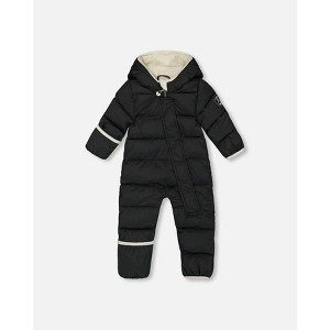 Deux par Deux Baby Unisex One-Piece Baby Cloud Compressible Snowsuit Designed for Car Seat Black - 1 of 4