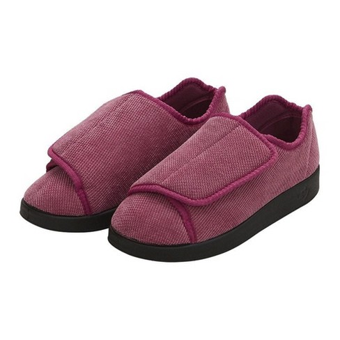 Women's Open Toe Velcro Shoes - Extra Wide Width - Silverts