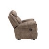 Acme Furniture Zubaida 2 Tone Recliner Sofa Chocolate Velvet - 4 of 4