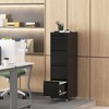 NicBex 4 Drawer Mobile File Cabinet with Lock and Casters,Office Cabinet with Handle Free Design,Modern Cabinet,Filing Cabinet for Home Office,Black - 2 of 4