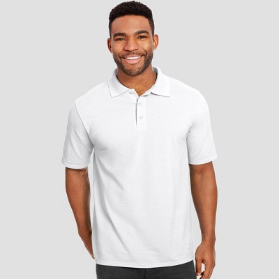 White polo outlet shirt for men