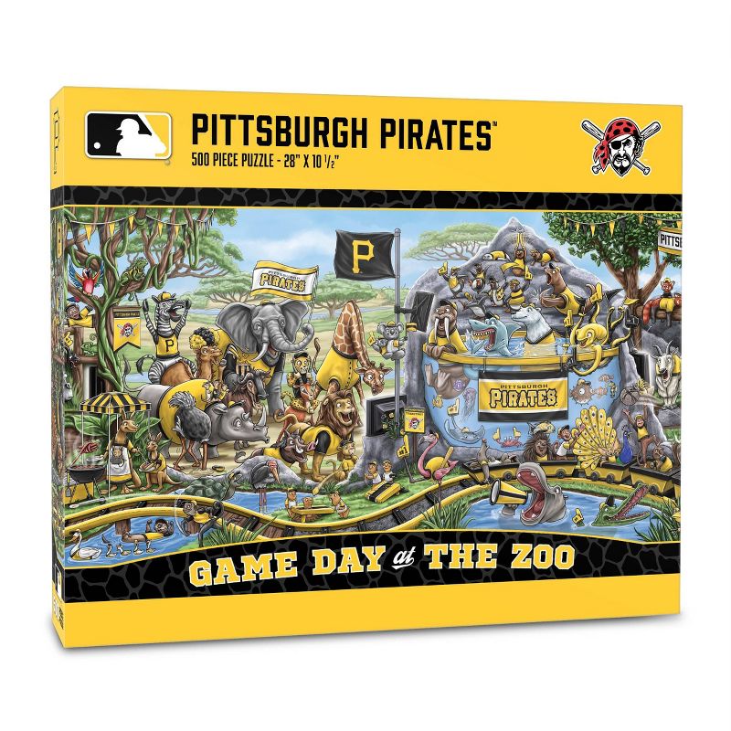 MLB Pittsburgh Pirates Game Day at the Zoo Jigsaw Puzzle - 500pc, 1 of 4