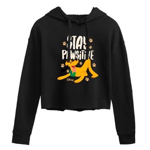 Women's - Disney - Cats & Dogs Cropped Graphic Hoodie - 1 of 3