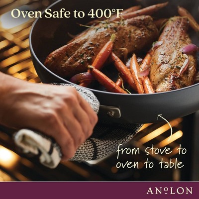 Anolon 7.5-Quart Moonstone Nonstick Hard-Anodized Stockpot with Lid