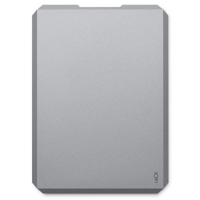  LaCie 2TB USB 3.0 Type-C Mobile Drive, Space Gray 