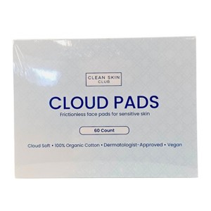 Clean Skin Club Cloud Face Pads For Sensitive Skin - 60 Count - The Softest Way to the Cleanest Skin - 1 of 4