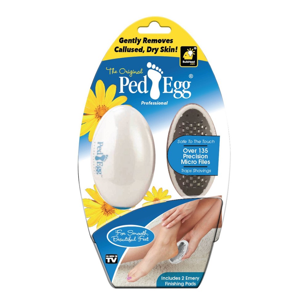 PedEgg Original Ergonomic Foot File and Callus Remover by TELEBrands (1  Pack)