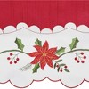 Collections Etc Poinsettia Curtains - 4 of 4