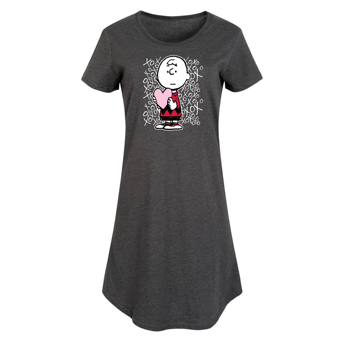Women's - Peanuts - Charlie Brown Xoxo Graphic T-shirt Dress