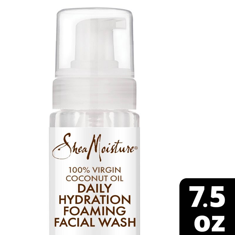 SheaMoisture 100% Virgin Coconut Oil Daily Hydration Foaming Facial Wash - 7.5 fl oz, 1 of 9