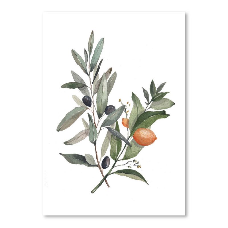 Americanflat Botanical Minimalist Citrus Olive By Cami Monet Poster, 1 of 7