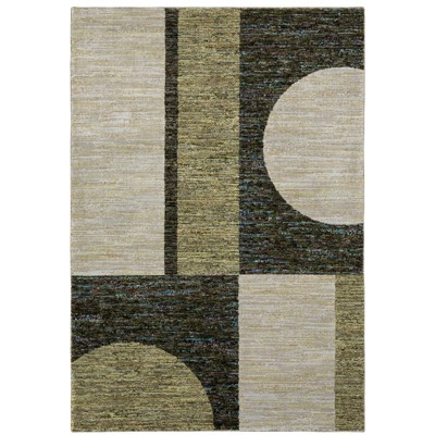 Oriental Weavers Strada STR05 Gold/ Green Indoor Area Rug - 3'3" x 5'2"