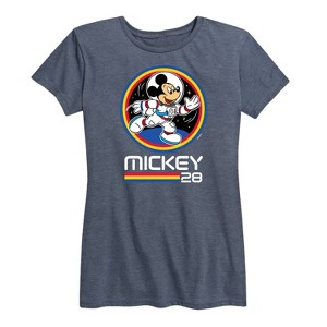 Women's - Disney - Mickey 28 Space Badge Short Sleeve Graphic T-Shirt - 1 of 4