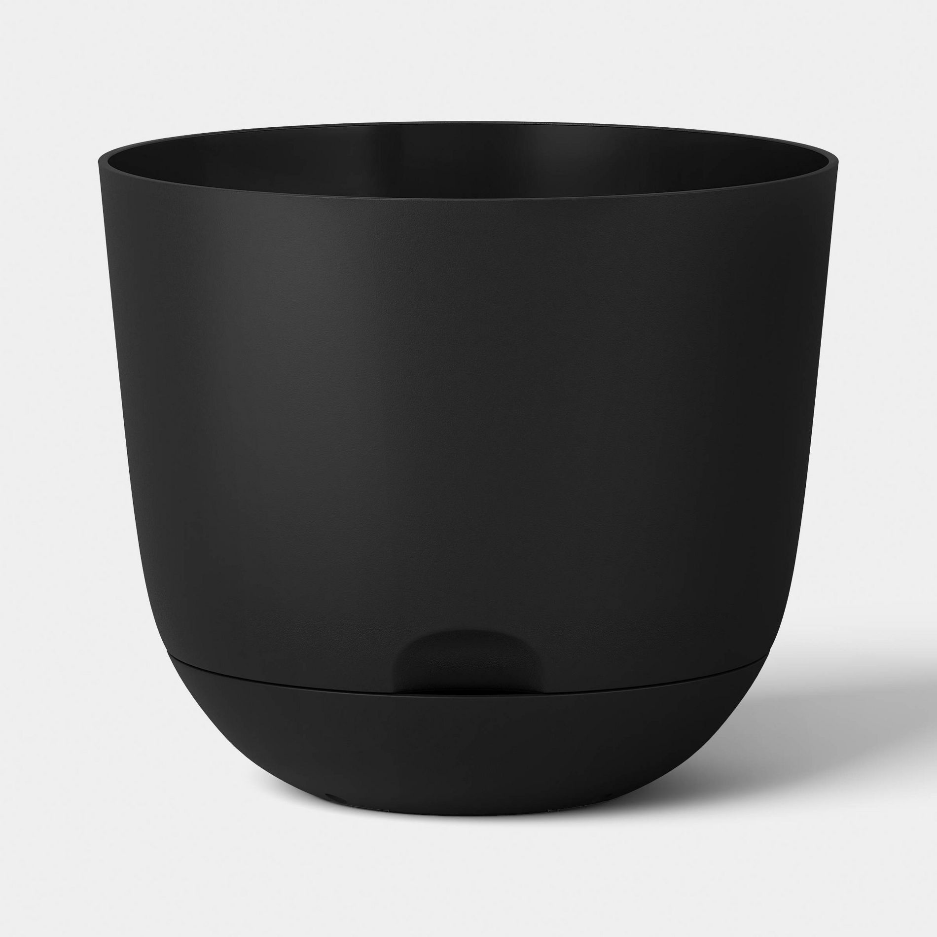 Recycled Car Seat Resin 12" RE Self Watering Planter Black - Room Essentials™