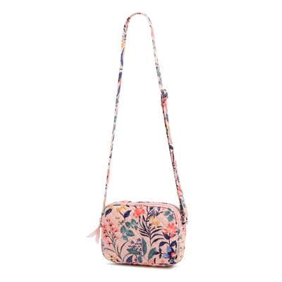 Vera Bradley Women's Cotton Evie Crossbody Bag Paradise Coral : Target