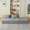 Dolonm 107.50 "Large-sized Compression Boneless Sofa , Modular sofa Chenille Fabric, No Assemble, 3 Seats, Space Saving, Bedroom Living Room - 2 of 4