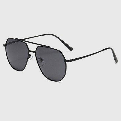 Anna-Kaci Women's Trendy Double-Bridge Metal Frame Sunglasses