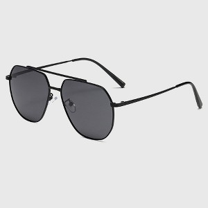 Anna-Kaci Women's Trendy Double-Bridge Metal Frame Sunglasses - 1 of 4