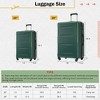 Naysaye Luggage 2 Piece Set with Duffel Bag Expandable Spinner Wheels Lightweight TSA Lock for Travel, Green, 30"*20"*12.8" - 4 of 4