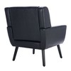 CAVINAS Modern Soft Accent Chair with Tufted Back,Upholstered Ergonomics Armchair for Living Room,PU Fabric Lounge Chair,Sofa Chair - 3 of 4