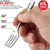 Stock Your Home Silver 4-Inch Plastic Mini Disposable Appetizer Fork (80-Count) - 4 of 4