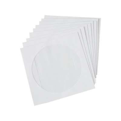 Staples Open End CD/DVD Envelopes 5" x 5" White 50/Box (12257)