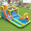 Infans Inflatable Water Slide Park Bounce House Climbing Wall Without Blower - 4 of 4