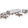Christopher Knight Home Jeremy 7 piece Outdoor Acacia Wood Sectional Seating Set with Slatted Coffee Table and Cushions - 2 of 4