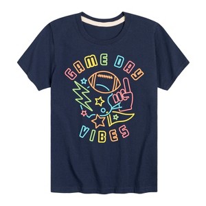 Boys' - Instant Message - Game Day Vibes Neon Short Sleeve Graphic T-Shirt - 1 of 4