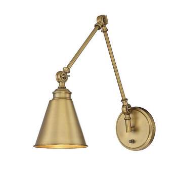 Savoy House Morland 1 - Light Swing Arm Lamp in  Warm Brass