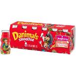 Danimals Strawberry Banana & Raspberry Kids' Smoothies - 12ct/3.1 fl oz Bottles